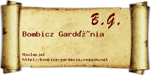 Bombicz Gardénia névjegykártya